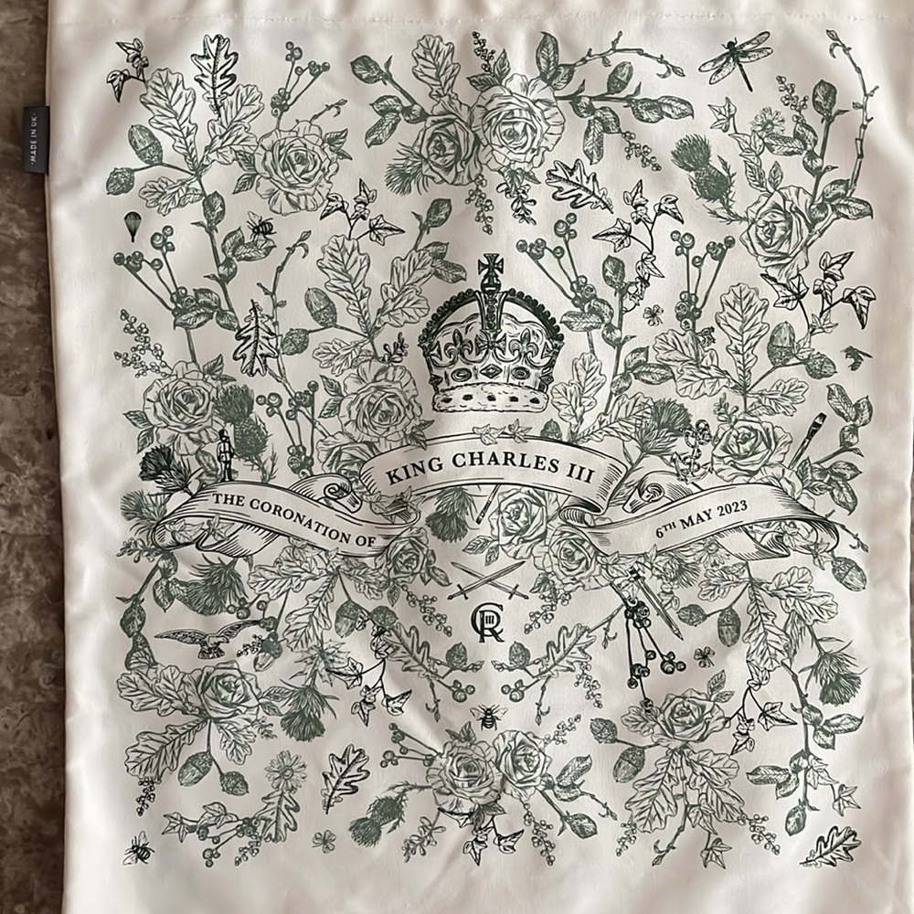 Coronation King Charles III Canvas Tote Bag NWT - Picture 3 of 4